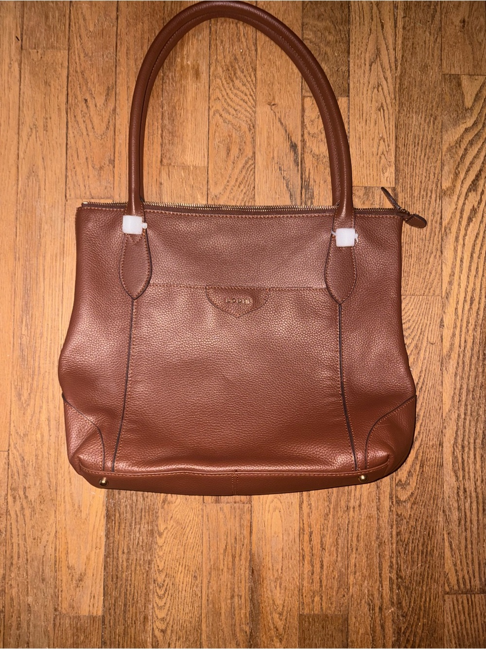 Classic Brown Leather LodisTote Bag - Unbranded